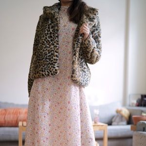 Leopard Faux Fur Coat